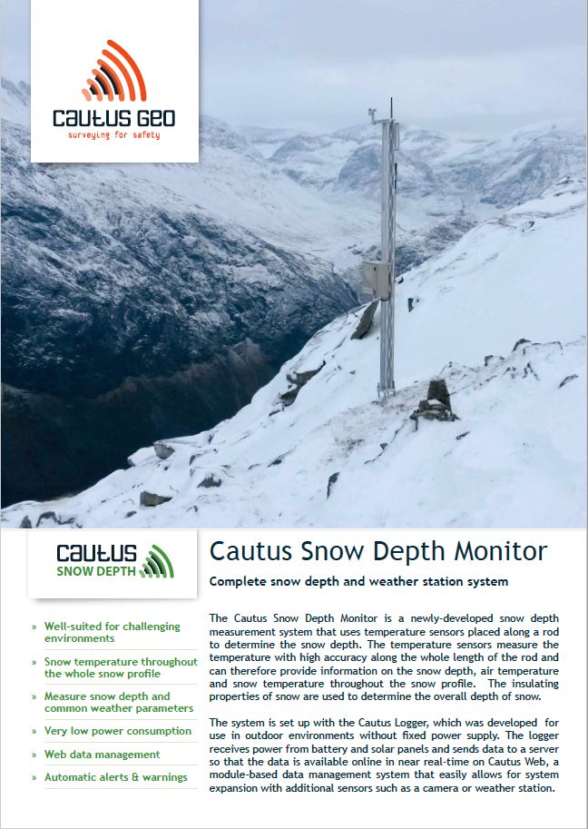 Cautus Snow Depth Monitor