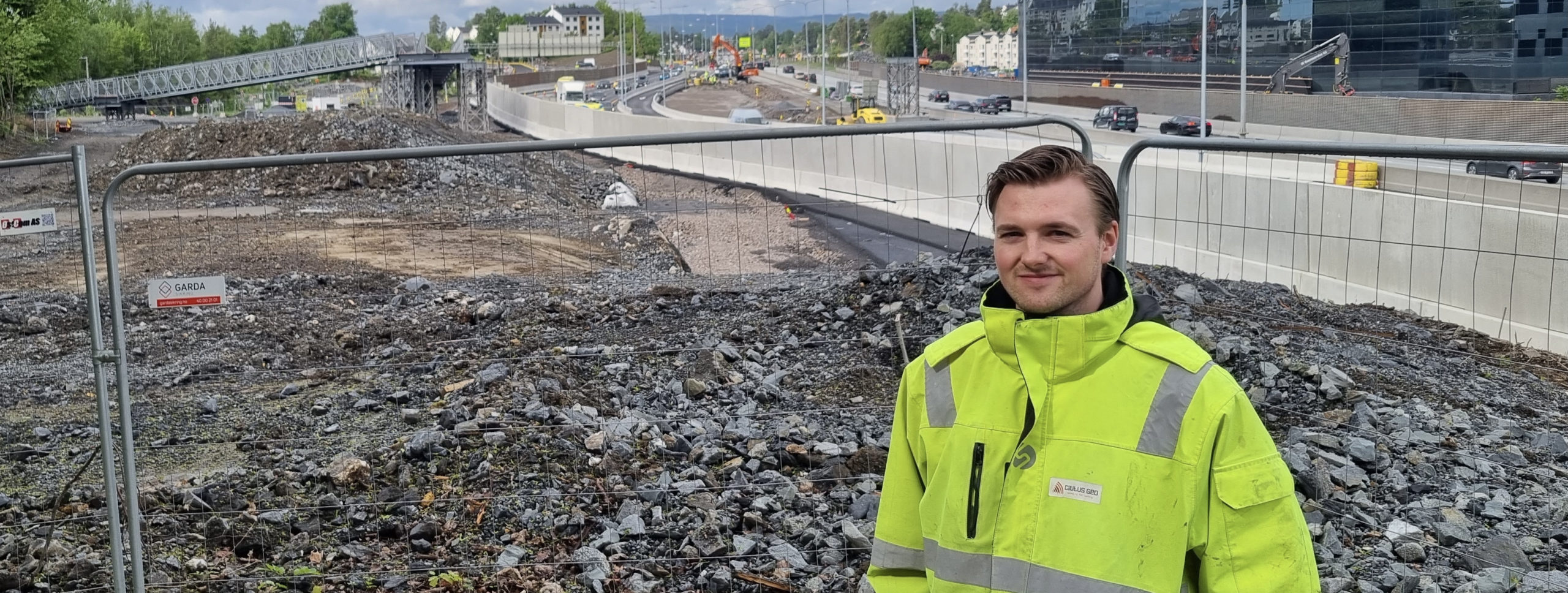Håvard Hind er prosjektleder for Cautus Geo på ny E18/Vestkorridoren.
